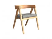 Кресло деревянное мягкое Morelato Cooper ясень, ткань Фото 10