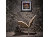 Лаунж стул деревянный Infiniti Kram сталь, фанера дуба Фото 7