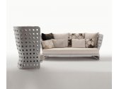Кресло плетеное с обивкой B&B Italia Canasta алюминий, полиэтилен, ткань Фото 4