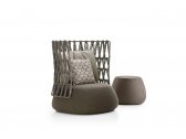 Кресло плетеное с обивкой B&B Italia Fat-Sofa Outdoor алюминий, сталь, полиэтилен, ткань Фото 5