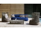 Кресло плетеное с обивкой B&B Italia Fat-Sofa Outdoor алюминий, сталь, полиэтилен, ткань Фото 4