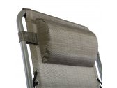 Кресло-шезлонг металлическое складное Ecodesign KPO-2 металл, текстилен серый Фото 5