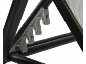 Шезлонг металлический текстиленовый Ecodesign Neapol сталь, алюминий, текстилен черный, светло-серый Фото 5