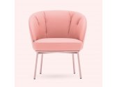 Кресло с обивкой Montbel Rose металл, ткань Фото 7