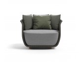 Кресло плетеное с подушками Atmosphera Bellagio алюминий, роуп, ткань Фото 3