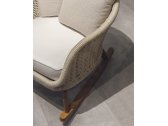 Кресло-качалка плетеное с подушкой Atmosphera Ludo тик, тефлоновый акрил, ткань Фото 5