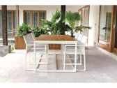 Стол деревянный обеденный Giardino Di Legno Otto алюминий, тик белый Фото 3