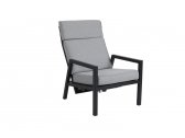 Кресло с подушкой BraFab Belfort алюминий, текстилен, олефин черный, серый Фото 3
