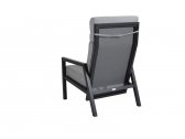 Кресло с подушкой BraFab Belfort алюминий, текстилен, олефин черный, серый Фото 4