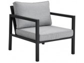 Кресло металлическое с подушками BraFab Belfort алюминий, текстилен, олефин черный, серый Фото 1