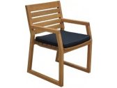 Кресло деревянное с подушкой JOYGARDEN Modena массив акации, олефин натуральный, темно-серый Фото 1