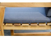 Кресло деревянное с подушкой JOYGARDEN Modena массив акации, олефин натуральный, темно-серый Фото 11