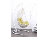 Кресло подвеcное Ecodesign Lite сталь, искусственный ротанг белый Фото 2