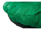 Кресло лаунж плетеное с подушкой Ecodesign Papasan металл, искусственный ротанг коричневый, зеленый Фото 2