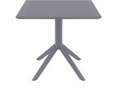 Стол пластиковый Siesta Contract Sky Table 80 металл, пластик темно-серый Фото 1