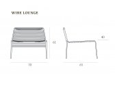 Лаунж стул металлический Casprini Wire Lounge сталь Фото 2