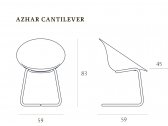 Кресло пластиковое Casprini Azhar сталь, полипропилен Фото 2