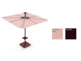 Зонт дизайнерский Umbrosa Infina UX Culture алюминий, ткань Sunbrella черно-красный, розовый Фото 3
