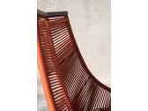 Кресло лаунж плетеное RODA Laze 002 сталь, роуп Фото 12