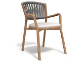 Кресло деревянное RODA Piper 161 тик, тканевые ремни Фото 12