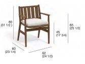 Кресло деревянное RODA Levante 001 тик Фото 2
