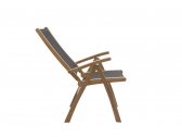 Кресло деревянное складное Giardino Di Legno Macao  тик, батилин черный Фото 8