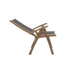 Кресло деревянное складное Giardino Di Legno Macao  тик, слинг черный Фото 11