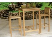 Стул деревянный барный Giardino Di Legno Savana тик Фото 6