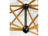 Зонт профессиональный Scolaro Palladio Braccio алюминий, акрил бордовый Фото 8