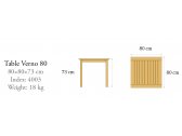 Стол обеденный деревянный ACACIA Verno массив робинии натуральный Фото 2