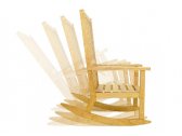 Кресло-качалка деревянная ACACIA Classic массив робинии светло-коричневый Фото 5