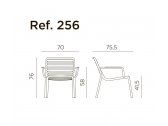 Лаунж-кресло пластиковое Nardi Doga Relax стеклопластик белый Фото 2