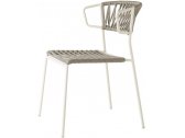 Кресло плетеное Scab Design Lisa Filo сталь, роуп лен, серебристый Фото 1