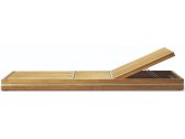 Лежак деревянный Ethimo Essenza сталь, тик натуральный Фото 1