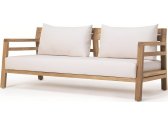 Диван деревянный с подушками Ethimo Costes акрил, тик натуральный, белый Фото 1
