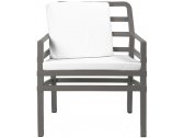Кресло пластиковое с подушками Nardi Aria стеклопластик, акрил тортора, белый Фото 1