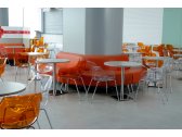 Кресло прозрачное PAPATYA Opal ML сталь, пластик оранжевый Фото 8