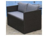 Комплект плетеной мебели Afina S330A-W63 сталь, искусственный ротанг, ткань коричневый Фото 2