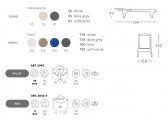 Шезлонг-лежак пластиковый Scab Design Tahiti технополимер, текстилен белый, синий Фото 2