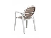 Кресло пластиковое Nardi Palma стеклопластик белый, тортора Фото 12