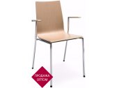 Кресло деревянное Profim Sensi K1H 2P металл, фанера Фото 1