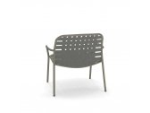 Кресло лаунж металлическое EMU Yard эластичные ремни, алюминий Фото 4