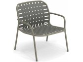 Кресло лаунж металлическое EMU Yard эластичные ремни, алюминий Фото 1
