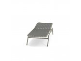 Шезлонг-лежак металлический EMU Yard эластичные ремни, алюминий Фото 8