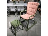 Кресло-качалка пластиковое с подушкой Nardi Folio стеклопластик, акрил агава, розовый Фото 6