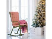 Кресло-качалка пластиковое с подушкой Nardi Folio стеклопластик, акрил агава, розовый Фото 7
