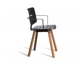 Кресло металлическое OASIQ Coco тик, алюминий, сталь антрацит Фото 4