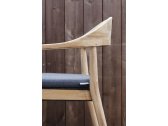 Кресло деревянное с подушкой OASIQ Copenhagen тик, роуп Фото 4