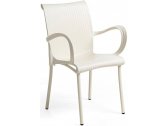 Кресло пластиковое Nardi Dama алюминий, стеклопластик сливочный Фото 1