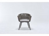 Кресло плетеное с подушками Tagliamento Verona алюминий, полиэстер, акрил антрацит, темно-коричневый Фото 6